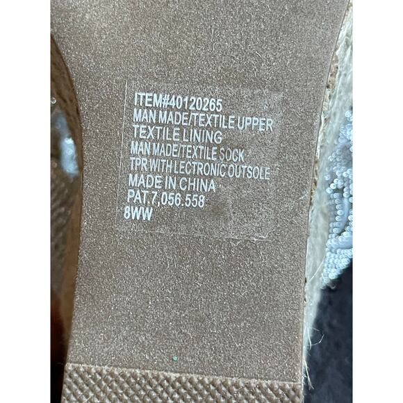 Torrid Rhinestone Braided Espadrille Platform Wedge NWT 8WW - Picture 10 of 10
